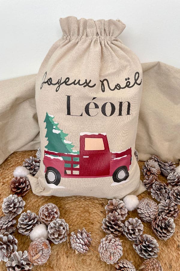 Hotte de Noël personnalisée | Camion