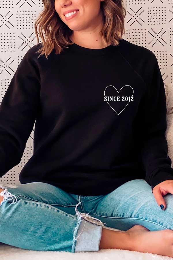 Pull personnalisé Saint-Valentin | Collection since 4