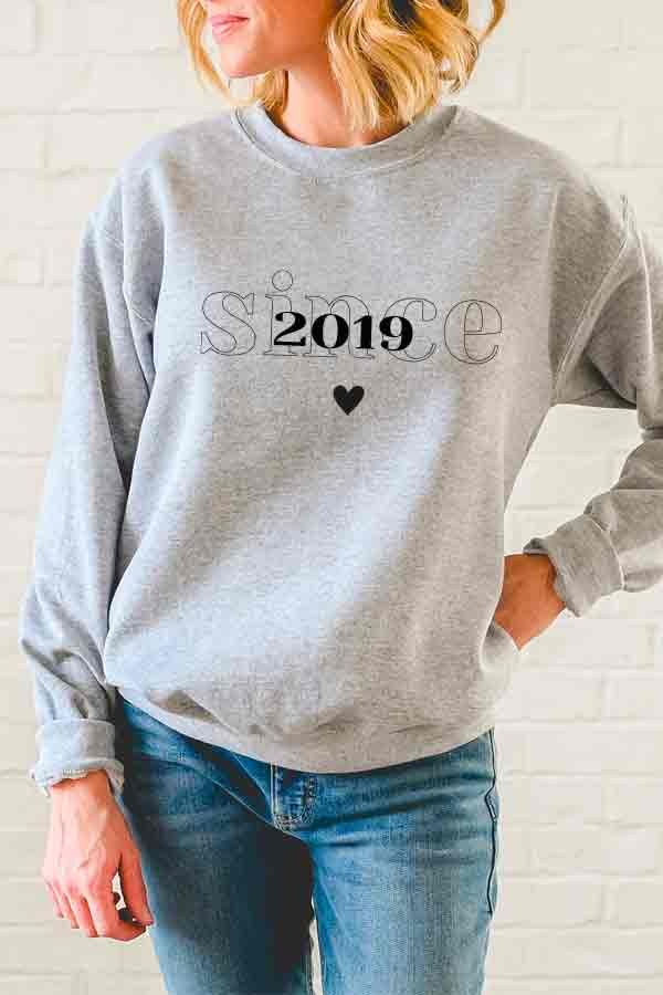 Pull personnalisé Saint-Valentin | Collection since 2