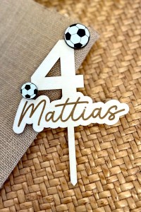 Cake topper football | Personnalisé