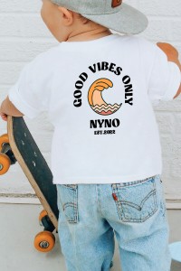 T-shirt enfant |Good vibes personnalisé