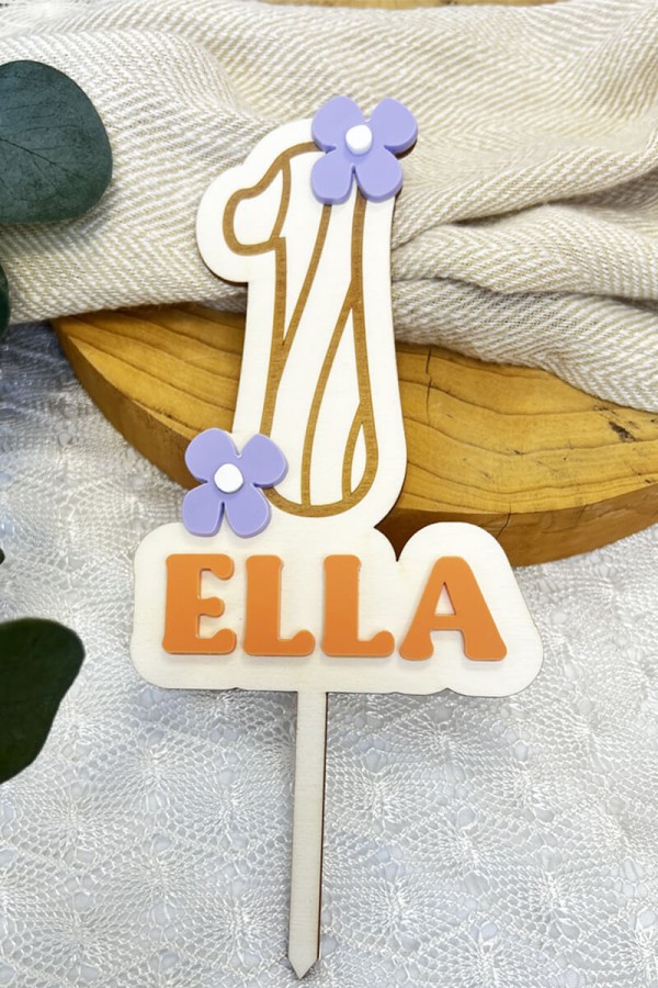 Cake topper hippie | Personnalisé