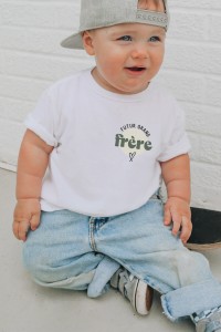 T-shirt enfant | Futur grand-frère - vert