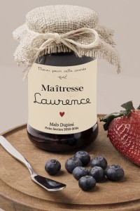 Étiquette confiture annonce grossesse | Merci Maîtresse